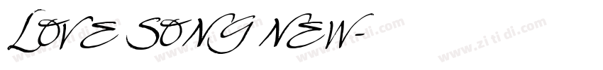 LOVE SONG NEW字体转换